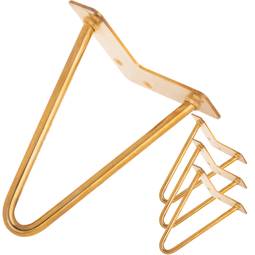 Patas de mesa para armários e móveis de aço 2 hastes 20 cm cobre 4-pack