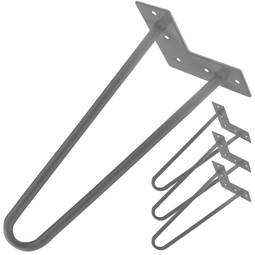 Patas de mesa para armários e móveis de aço 2 hastes 30 cm 4-pack