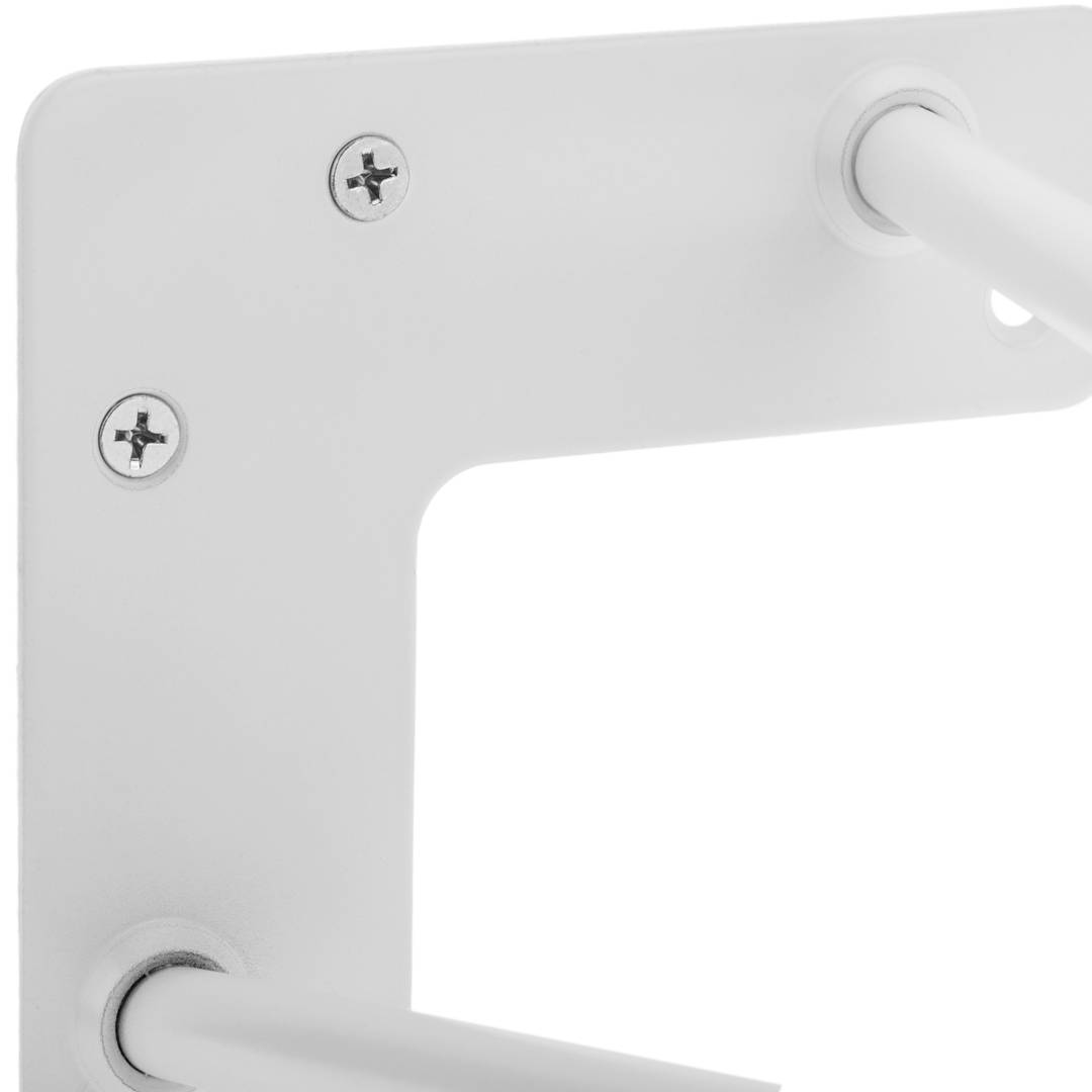 Gambe Piedini da tavolo per mobili e scrivania in acciaio 2 bacchette 30 cm bianco 4-pack