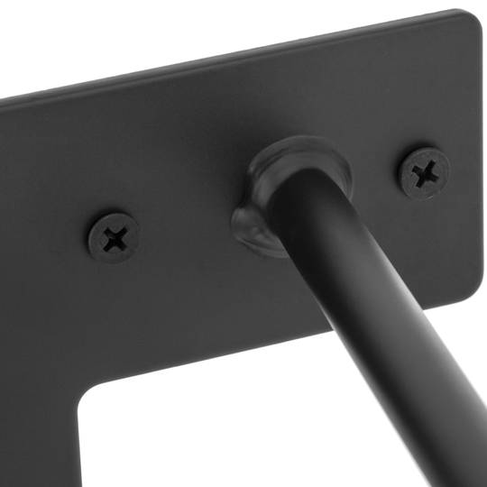 Nogi stołu i mebli Nogi stalowe 2 pręty 30 cm czarny 4-pak