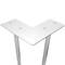 Table legs for desks cabinets furniture made of chrome plated 2 rods 30 cm 4-pack