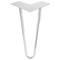 Table legs for desks cabinets furniture made of chrome plated 2 rods 30 cm 4-pack