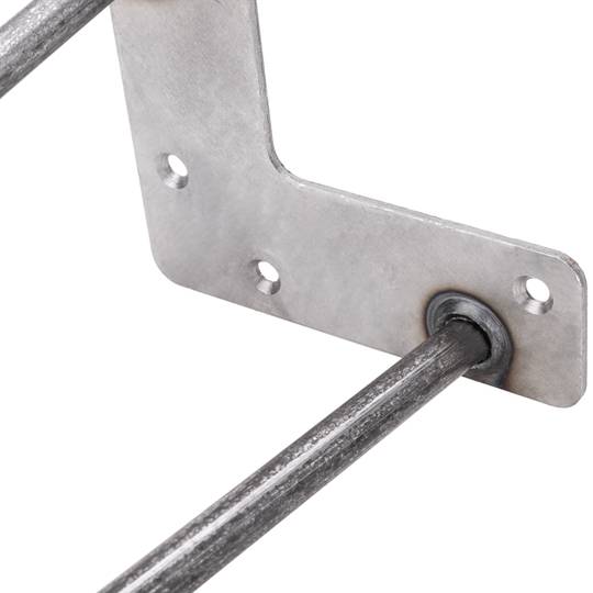 Legs for table and furniture vintage style Steel legs 2 poles 15 cm 4-pack