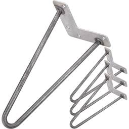 Pés para mesa e móveis estilo vintage Pés de aço 2 postes 30 cm 4-pack