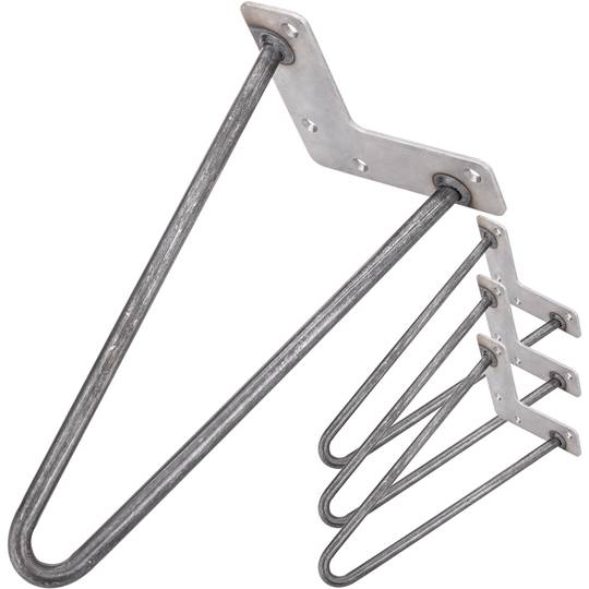 Nogi do stołu i mebli styl vintage Nogi stalowe 2 tyczki 30 cm 4 szt