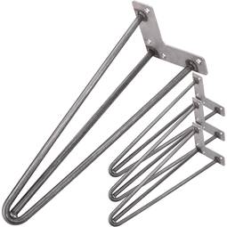 Pés para mesa e móveis estilo vintage Pés de aço 3 postes 41 cm 4-pack