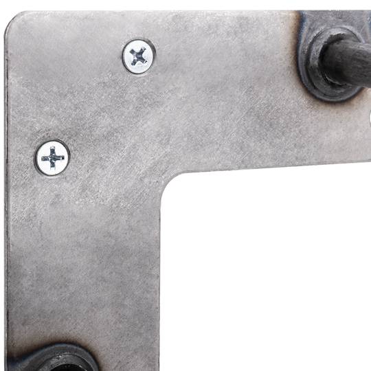 Piedi per tavolo e mobili stile vintage Piedi in acciaio 2 pali 71 cm 4-pack