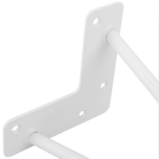 Pieds de table pour meubles et bureau en acier 2 tiges 41 cm blanc 4-pack