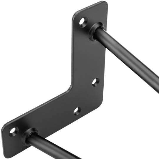 Pies para mesa y mueble Patas en acero 2 varillas 41 cm negro 4-pack