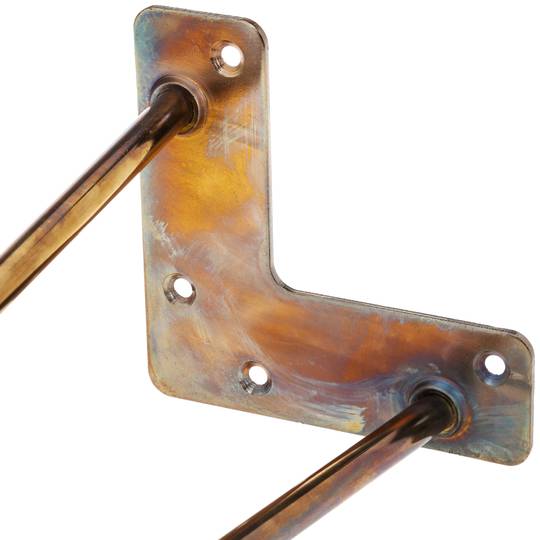 Tischbeine für Schreibtische Schränke Möbel aus Stahl 2 Stangen 41 cm kupfer 4-Pack