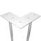 Patas Pés de mesa para armários e móveis em cromado 2 hastes 41 cm 4-pack