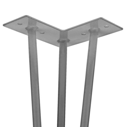 Table legs for desks cabinets furniture made of steel 3 rods 41 cm 4-pack