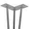 Table legs for desks cabinets furniture made of steel 3 rods 41 cm 4-pack