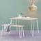 Table legs for desks cabinets furniture made of steel 3 rods 41 cm 4-pack