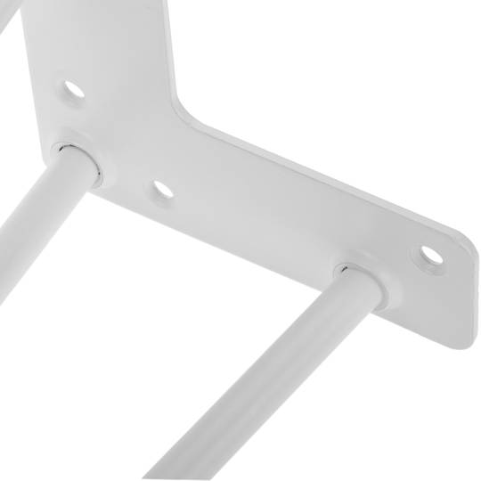 Patas de mesa para armários e móveis de aço 3 hastes 41 cm branco 4-pack