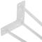 Patas de mesa para armários e móveis de aço 3 hastes 41 cm branco 4-pack