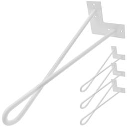 Patas de mesa para armários e móveis de aço 2 hastes 41 cm branco 4-pack modelo laço