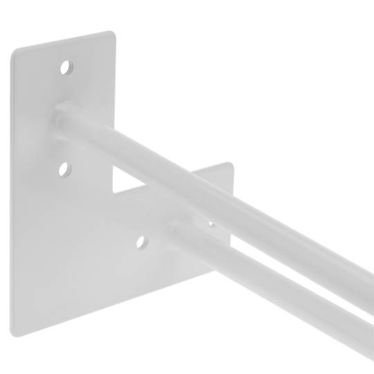 Table legs for desks cabinets furniture made of steel 2 rods 41 cm white 4-pack loop type