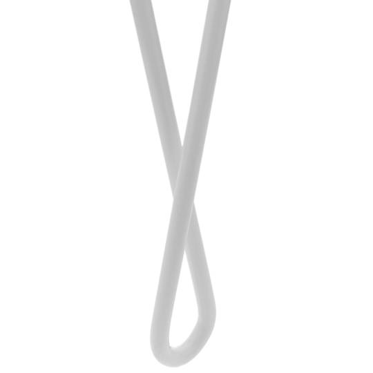 Table legs for desks cabinets furniture made of steel 2 rods 41 cm white 4-pack loop type