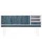 Table legs for desks cabinets furniture made of steel 2 rods 41 cm white 4-pack loop type