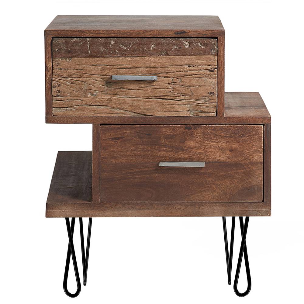 Peus per a taula i moble Potes en acer 2 varetes 41 cm negre 4-pack model bucle