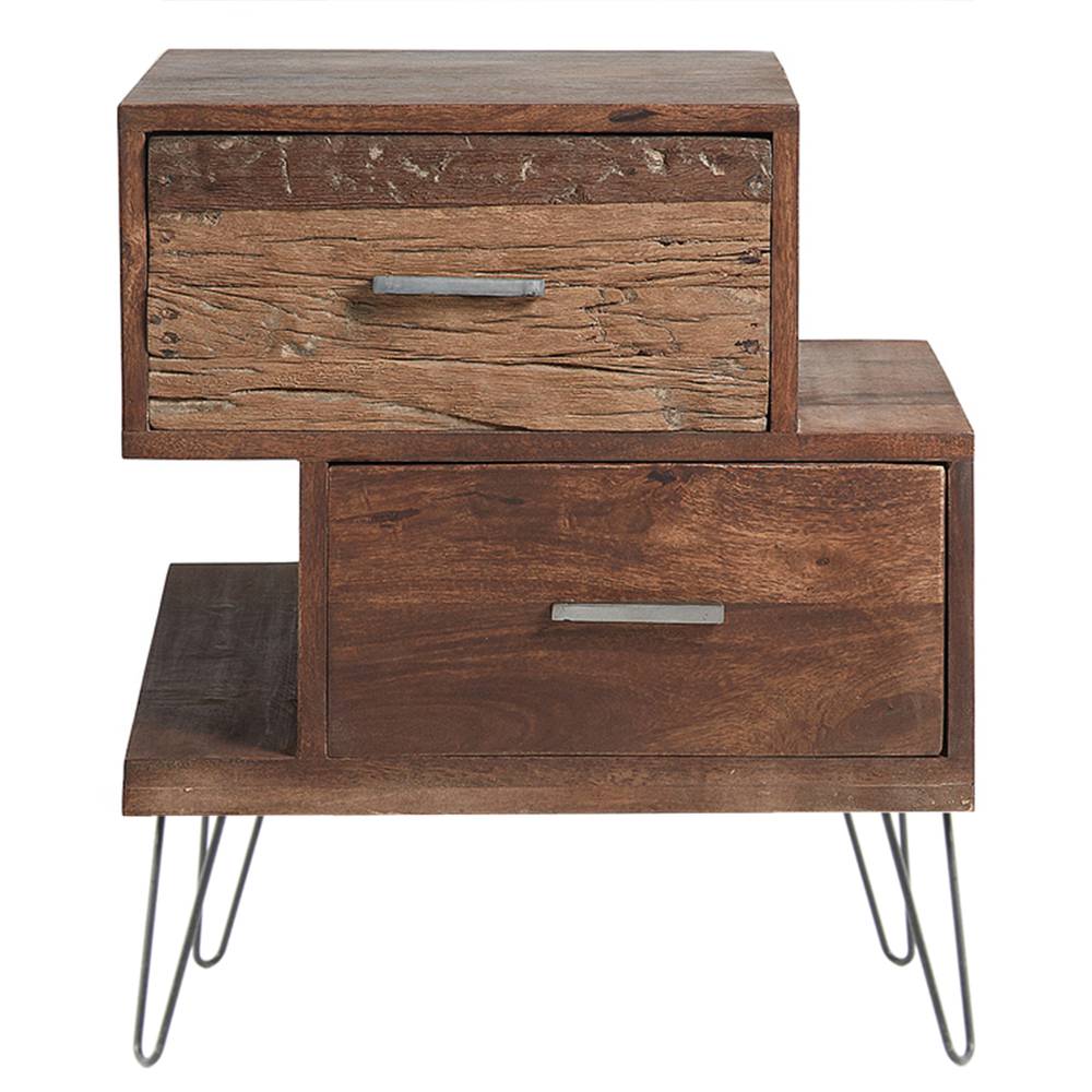 Tafel en meubelpoten Stalen poten 2 stangen 66 cm wit 4-pack