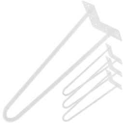 Table legs for desks cabinets furniture made of steel 2 rods 71 cm white 4-pack
