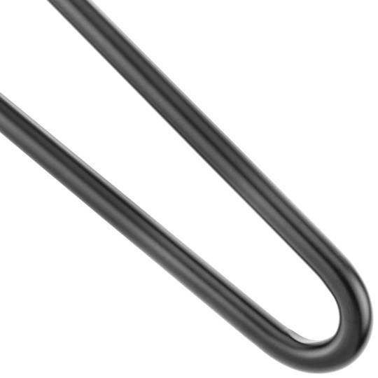 Table legs for desks cabinets furniture made of steel 2 rods 71 cm black 4-pack