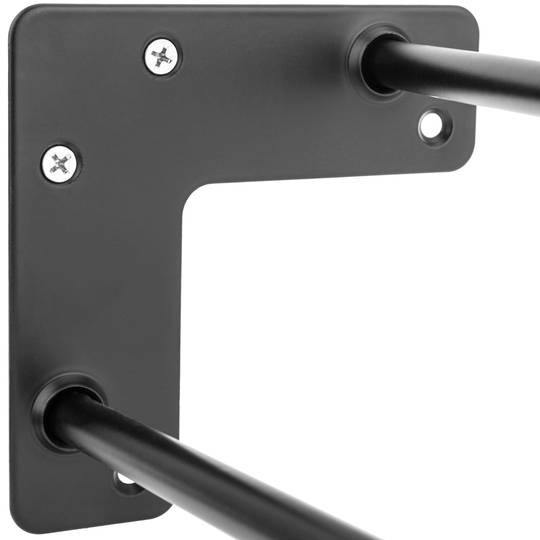 Table legs for desks cabinets furniture made of steel 2 rods 71 cm black 4-pack