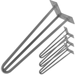 Patas de mesa para armários e móveis de aço 3 hastes 71 cm 4-pack
