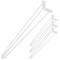 Gambe Piedini da tavolo per mobili e scrivania in acciaio 3 bacchette 71 cm bianco 4-pack