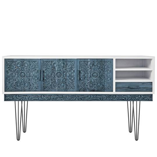 Tafel en meubelpoten Stalen poten 3 stangen 71 cm zwart 4-pack