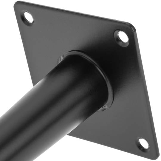 Confezione da 4 gambe dritte per mobili con forma conica e protezione antiscivolo da 12 cm colore nero e oro