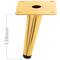Confezione da 4 gambe per mobili a forma conica con protezione antiscivolo da 12 cm colore oro