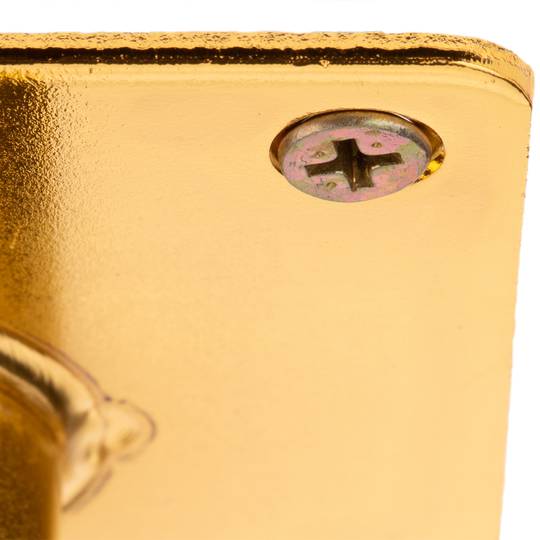 Packung mit 4 geraden Möbelbeinen mit konischer Form und Anti-Rutsch-Schutz 15cm goldfarben