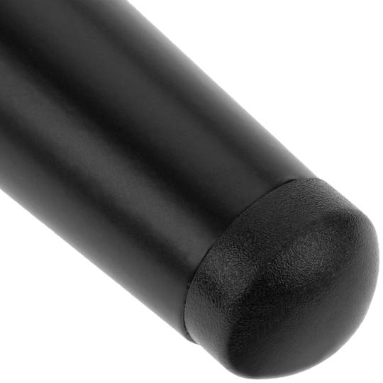 Pack of 4 furniture legs with conical shape and anti-slip protection 15cm black colour