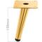 Confezione da 4 gambe per mobili a forma conica con protezione antiscivolo 15cm colore oro