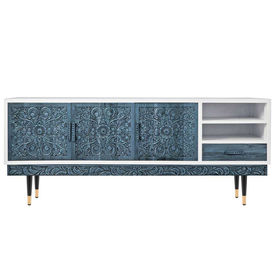 Lot de 4 pieds de meubles droits de forme conique avec protection antidérapante 20cm couleur noir et or