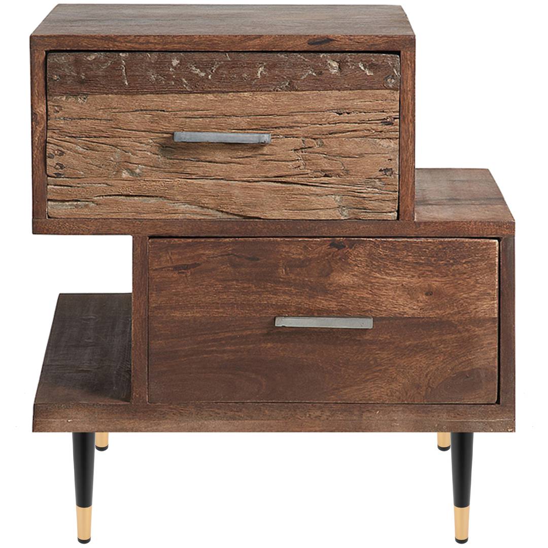 Lot de 4 pieds de meubles droits de forme conique avec protection antidérapante 20cm couleur noir et or