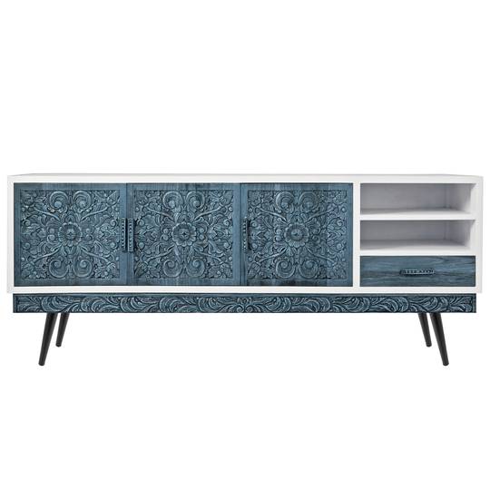 Pack of 4 furniture legs with conical shape and anti-slip protection 20cm black colour