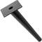Pack of 4 furniture legs with conical shape and anti-slip protection 20cm black colour