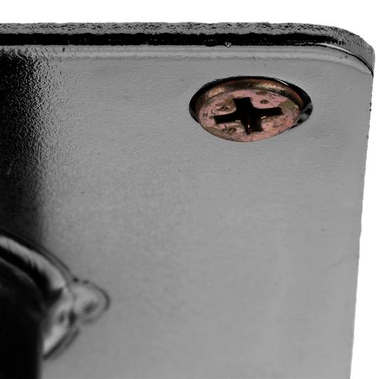 Packung mit 4 Möbelbeinen mit konischer Form und Anti-Rutsch-Schutz 20cm schwarz metallic Farbe