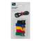 Attaches textiles souples pour grouper des câbles de 20cm de couleurs assorties Inofix