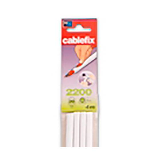 Flexibele kabelorganizer met zelfklevende CableFix 4m 5,5x5mm witte kleur Inofix