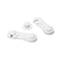 Pack de 2 unités de fermeture de sécurité adhésive frontale avec loquet pour enfants en plastique blanc Inofix