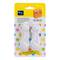 Pack de 2 unités de fermeture de sécurité adhésive frontale avec loquet pour enfants en plastique blanc Inofix