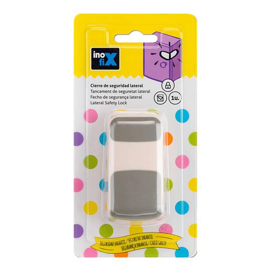 Inofix plastique blanc sécurité enfant fermeture adhésive latérale