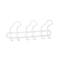 Cintre avec trois crochets triples en acier finition Inofix blanc mat