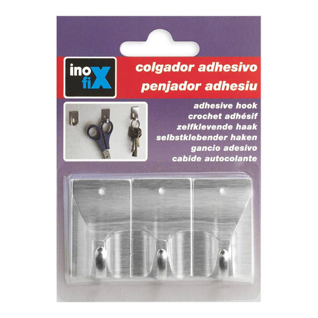 Pack of 3 units Inofix stainless steel adhesive hanger