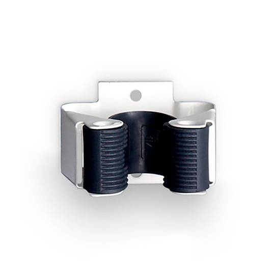 Packung mit 2 einzelnen Kleiderbügeln für Besen mit Inofix-Metallic-Finish